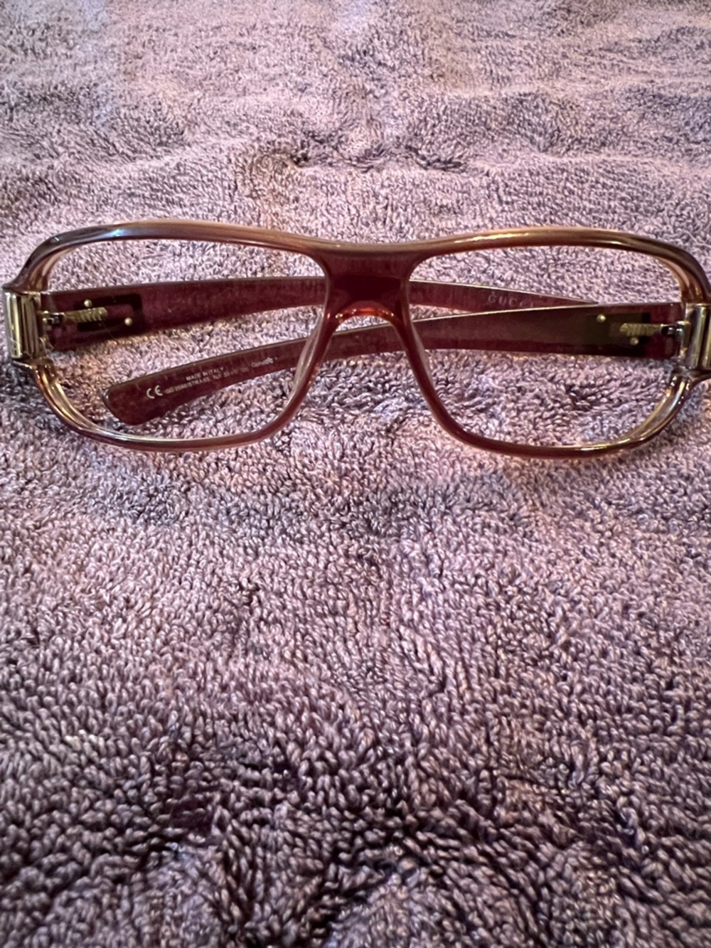 Gucci Brown Tortoiseshell Style Eyeglass Frames